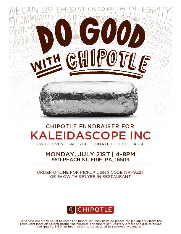 Chipotle & KaleidAScope Fundraiser